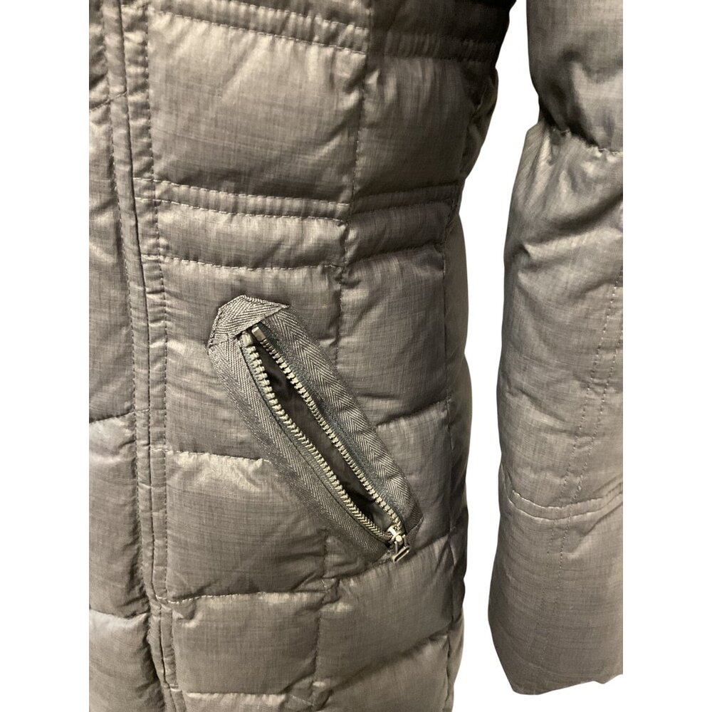 Prana Breathe Puffer Jacket Womens Size S Quilted Insulated Full Zip Gray - Picture 4 of 6